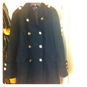 Sailor inspired double breasted coat.