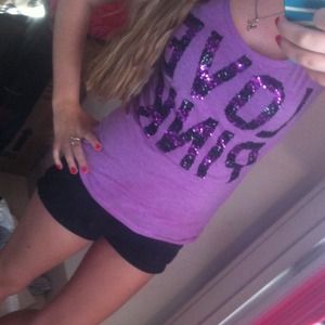 VICTORIAS SECRET PINK sparkly top💜✨