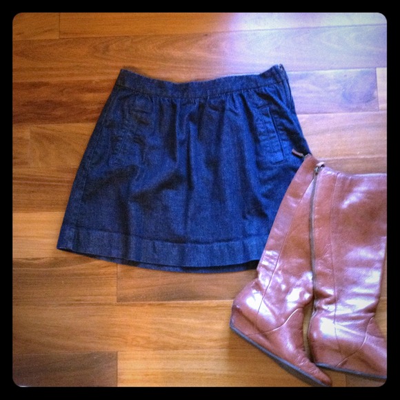 J Crew Factory denim skirt size 6