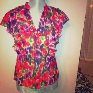 Bebe 100% silk blouse.
