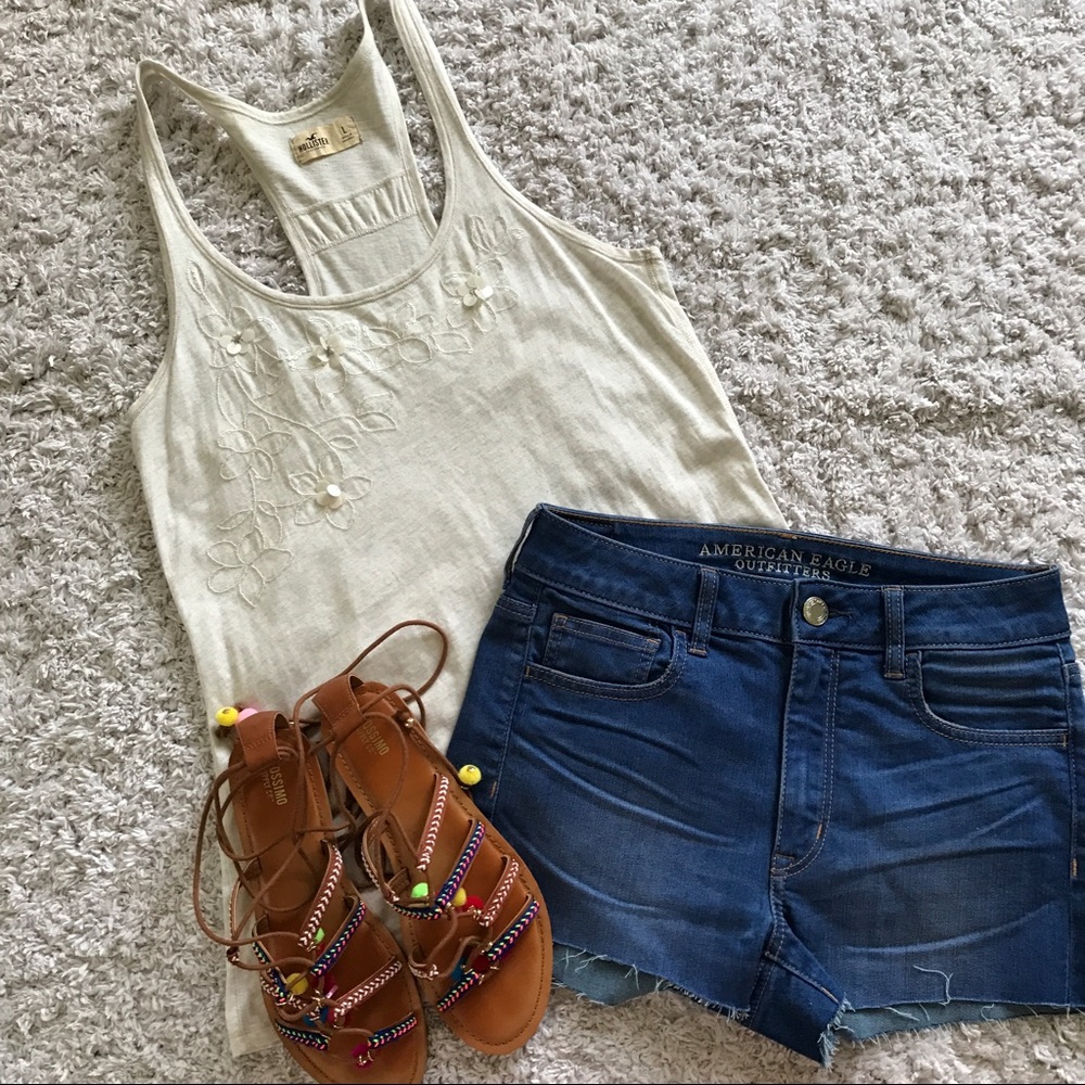 Hollister tank w/ sequin design