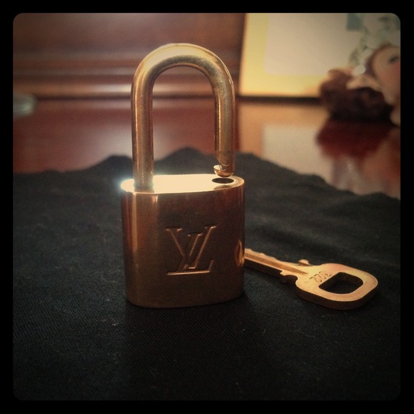 SOLD Auth. Louis Vuitton Brass lock & key #322