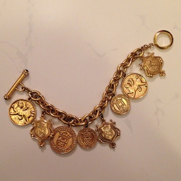Monet Gold Coin Bracelet