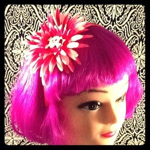 Sparkle skull pink shades flower headband