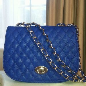 Quilted Cobalt bag