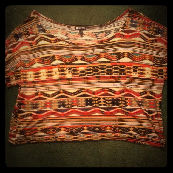 Tribal print top