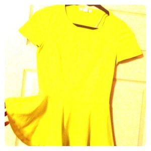 NEON PEPLUM TOP