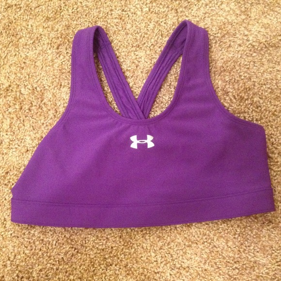 Purple Under Armour Sports Bra