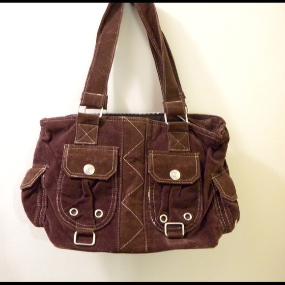 Corduroy purse