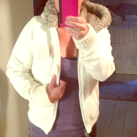 Abercrombie & Fitch faux fur lined jacket