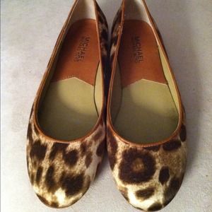 Michael Kors animal print flats