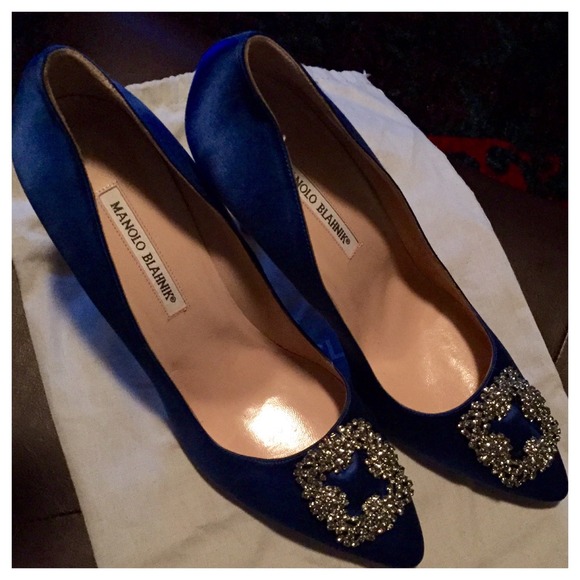 💯 Authentic Manolo Blahnik SATC - Picture 2 of 4