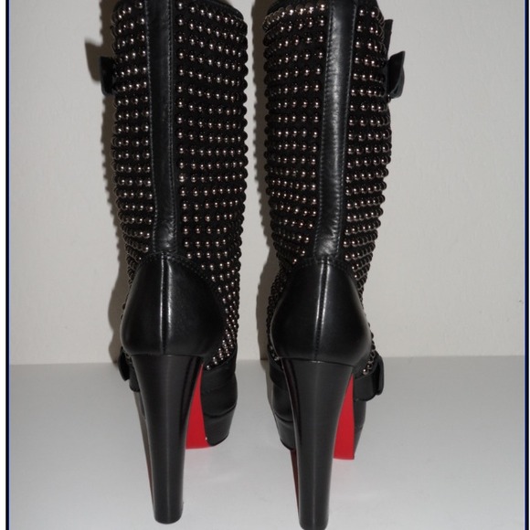 CHRISTIAN LOUBOUTIN MARISA STUDDED BOOTS - Picture 3 of 4