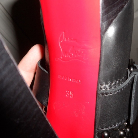 CHRISTIAN LOUBOUTIN MARISA STUDDED BOOTS - Picture 4 of 4