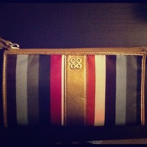 ⛔️SOLD!!!⛔️ Coach striped wristlet