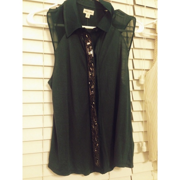 Dark Green Top