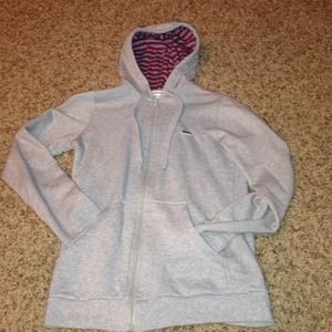 Lacoste Grey Zip-Up