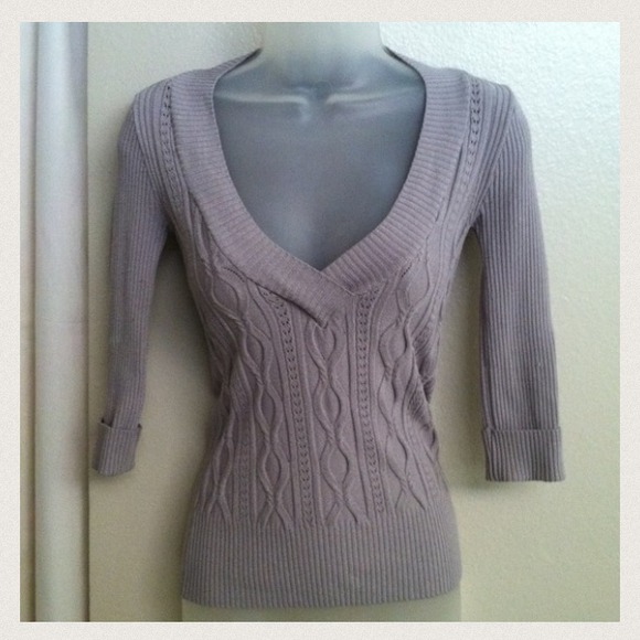 BEBE Short Sleeve Sweater Size Small