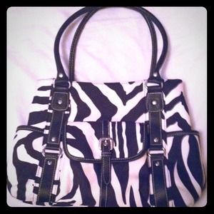 Zebra stripped handbag