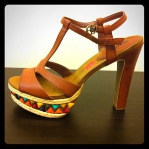 Platform T-Strap Sandals