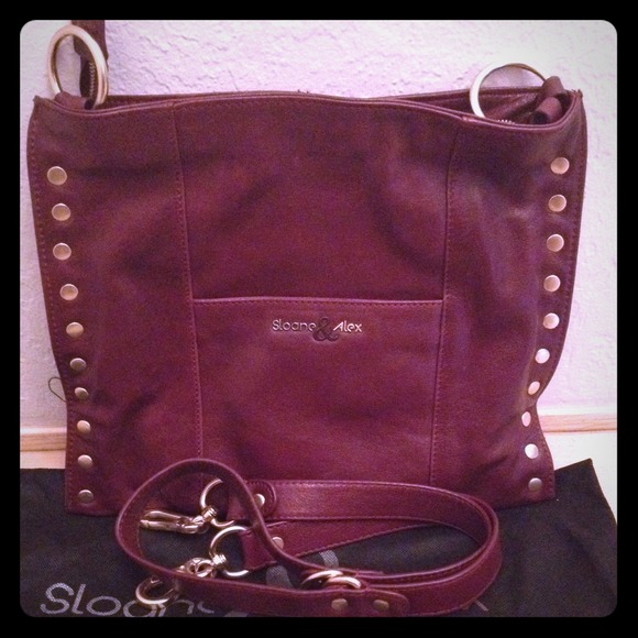 🚫SOLD🚫 Burgundy Leather Cross Body