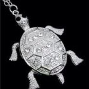 Silver Turtle Necklace