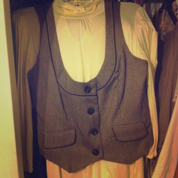 Vest top brown