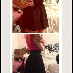 Black skater skirt
