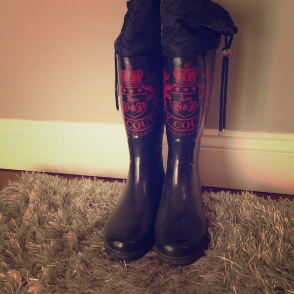 Juicy Couture Rain Boots Size 6