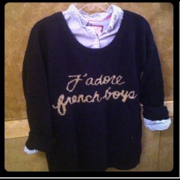 RESERVED J'adore french boys sweater