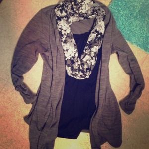 Bundle Cardigan Tank Scarf