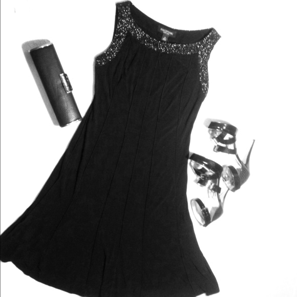 Evening Short Black Dress with Jacket Cover