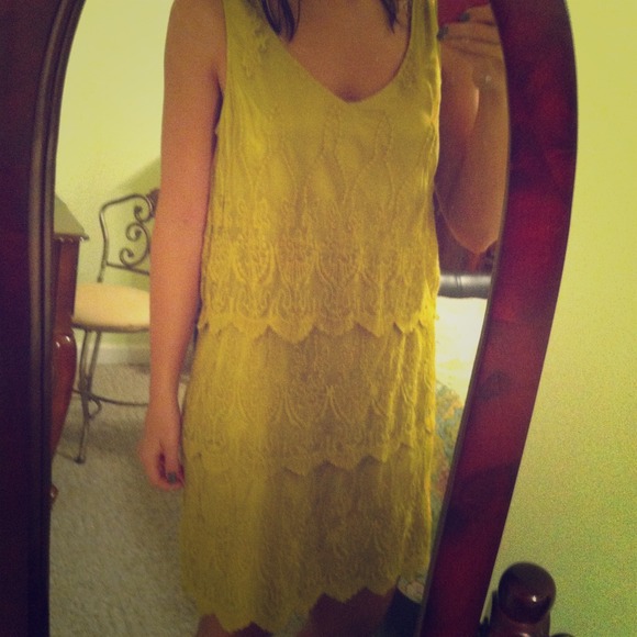 Beautiful mustard yellow dress