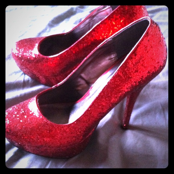 Red Sparkly Heels!!