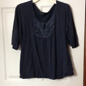 HALF LENGTH NAVY BLUE SHIRT