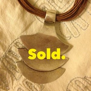 Mykonos leather necklace