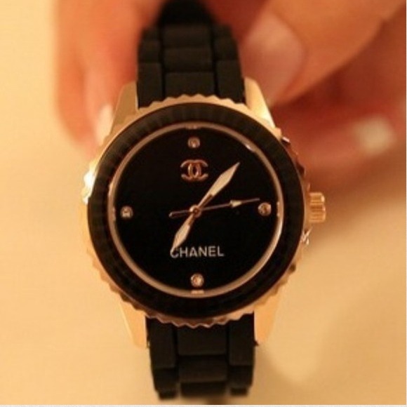 💜CHANEL Watch💜 black