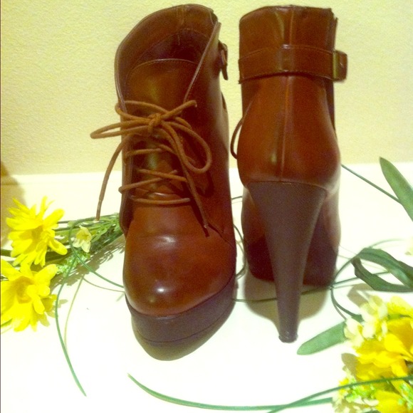 Charles David platform high heel booties