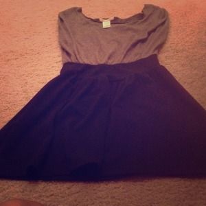 black & grey dress