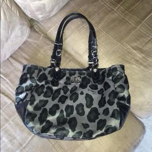 Coach leopard print handbag