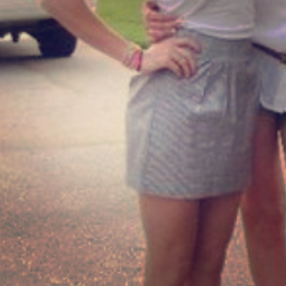 Cute Denim Pin-Striped High Waist Skirt - OBSESSED