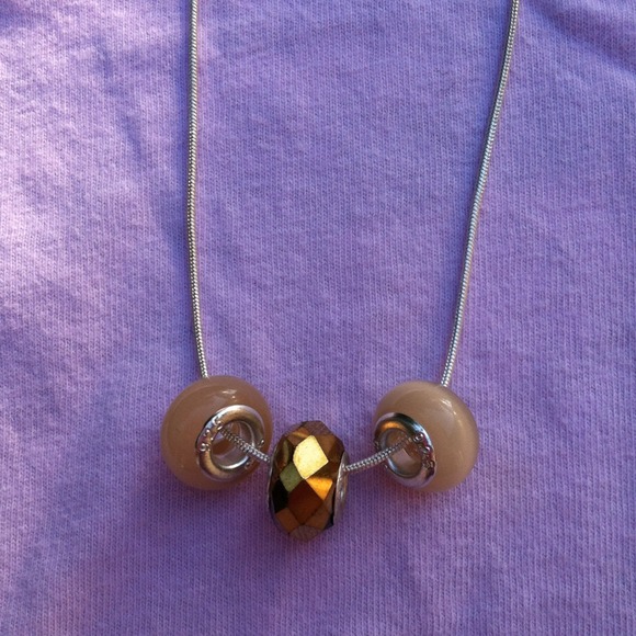 Beaded necklace 952 plated