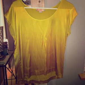 Beautiful Golden Yellow Silk Shirt