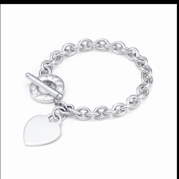 Sterling Silver Tiffany Style Engravable Bracelet - Sterling  Sterling silver Tiffany\'s bracelet