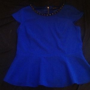 Express electric blue shirt