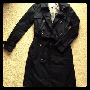 Black trench coat:  Timeless seasonal staple!