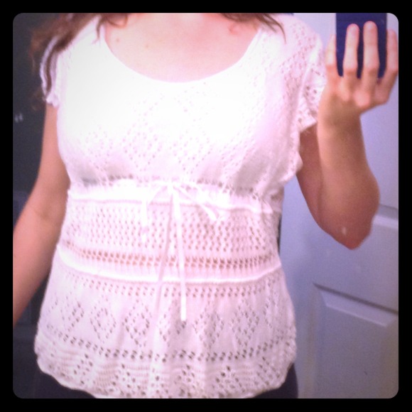 Cute Lacey Babydoll-Style Blouse