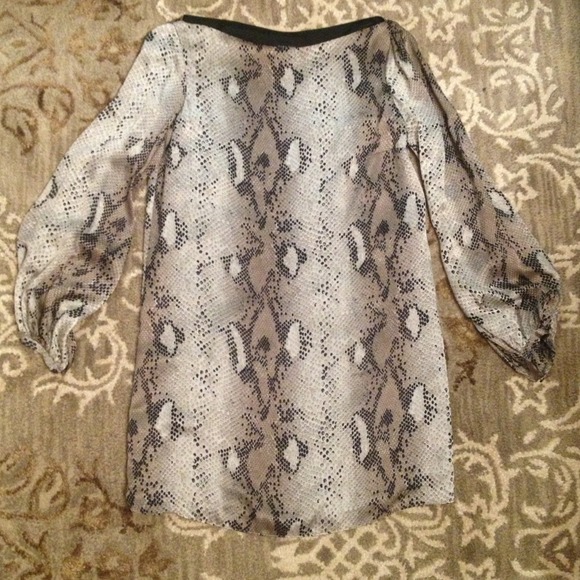 Zara Woman Dress M, Silk snake print