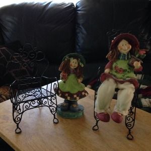 Country girls with chairs - on hold