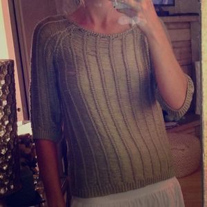 A beautiful textured lightweight sweater - rustic